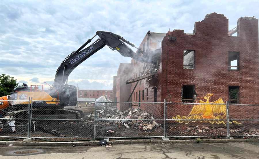 Phoenix’ to rise in Great Brook Valley as demolition of Curtis Apartments begins