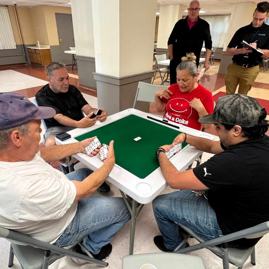 Night Management Team Visits Residents