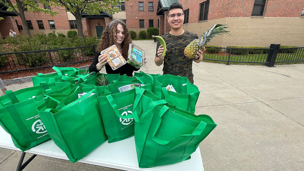 Worcester Housing Authority residents receive free food for healthy meals